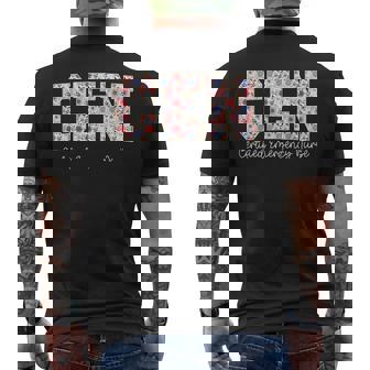 ビンテージcen認定緊急看護師ワイルドフラワーer医師 メンズTシャツ バックプリント - Kawaiitshirt