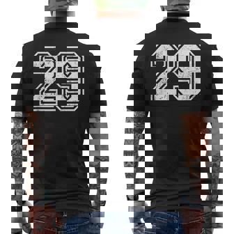 ビンテージスポーツナンバーズ 29 29 メンズTシャツ バックプリント - Kawaiitshirt