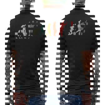 ビンテージダーツ進化面白いダーツダーツプレーヤーのギフト メンズTシャツ バックプリント - Kawaiitshirt