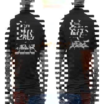 ビーグルス ビーグル犬 面白い ビーグル愛好家に メンズTシャツ バックプリント - Kawaiitshirt