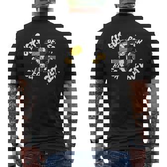 ビールボーダーコリー 犬 メンズTシャツ バックプリント - Kawaiitshirt