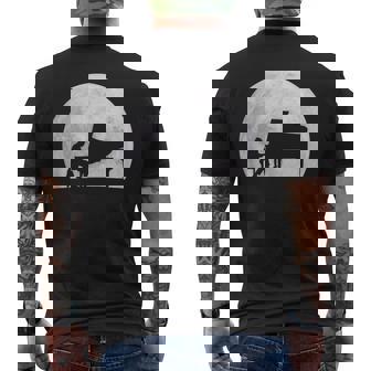 ピアニスト ピアノ奏者 クラシック音楽 ジャズ音楽 満月 趣味 クール ピアノ好き 音楽好き メンズTシャツ バックプリント - Kawaiitshirt