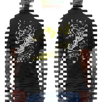 ピアノミュージカルシャツ 音符tシャツ メンズTシャツ バックプリント - Kawaiitshirt
