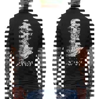 ピタゴラス ピタゴラス定理の日 2017年8月15日 メンズTシャツ バックプリント - Kawaiitshirt