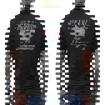 ピックルボール スイングアウェイ メンズTシャツ バックプリント - Kawaiitshirt