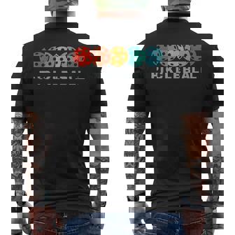 ピックルボール プレーヤー レトロなピックルボール メンズTシャツ バックプリント - Kawaiitshirt