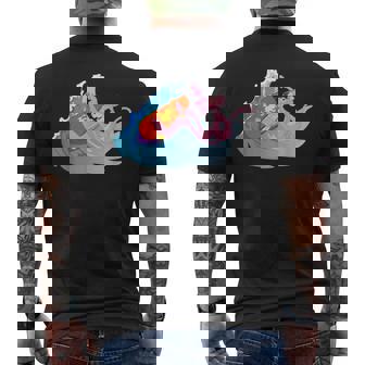 ピンクパンサー ビーチサーフィン 夏休み メンズTシャツ バックプリント - Kawaiitshirt