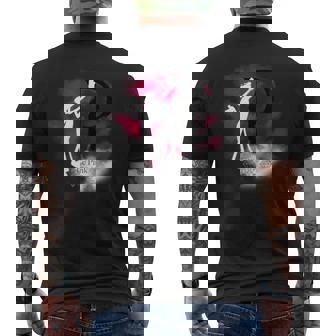 ピンクパンサー ル ピンクシルエット 霧の中 メンズTシャツ バックプリント - Kawaiitshirt