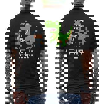 ファイト Rpg ゲーム ドット絵 モンスター 勇者 かわいい メンズTシャツ バックプリント - Kawaiitshirt