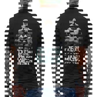 ファイナルボス シルバーバック ゴリラデザイン メンズTシャツ バックプリント - Kawaiitshirt