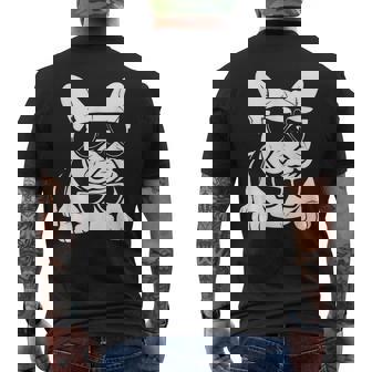 ファニーフレンチブルドッグ サングラス付き フレンチブルドッグ メンズTシャツ バックプリント - Kawaiitshirt