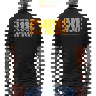 ファンク オールナイト 70年代 レトロ ソウル ファンク ディスコミュージック メンズTシャツ バックプリント - Kawaiitshirt