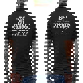 ファーストレスポンダーが命を救う メンズTシャツ バックプリント - Kawaiitshirt