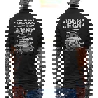 フィアット500 メンズTシャツ バックプリント - Kawaiitshirt