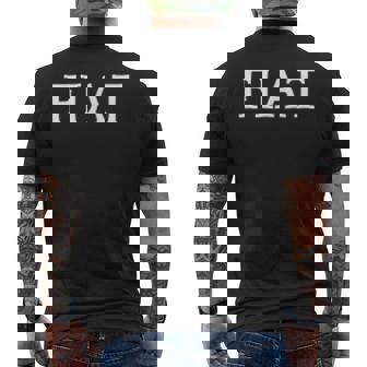 フィアットイングリッシュワードアパレル メンズTシャツ バックプリント - Kawaiitshirt