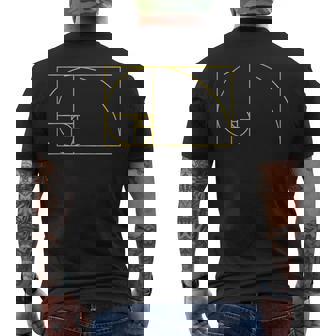 フィボナッチシーケンスゴールデンカットルールフィボナンバー。 メンズTシャツ バックプリント - Kawaiitshirt