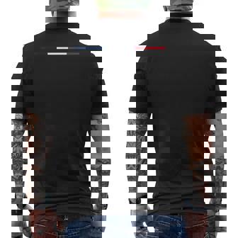 フィリグリートリコロール-フランスのナショナルカラー メンズTシャツ バックプリント - Kawaiitshirt