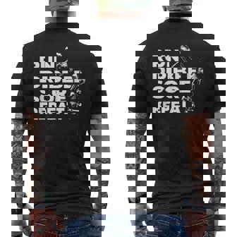 フィールドホッケー選手のテクニック メンズTシャツ バックプリント - Kawaiitshirt