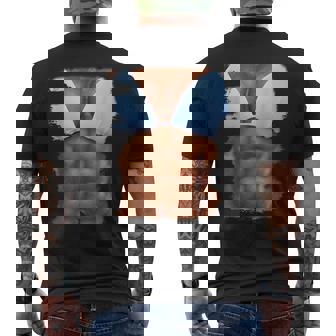 フェイク アブス ファニービキニ ボディマッスル 6パック 3D メンズTシャツ バックプリント - Kawaiitshirt