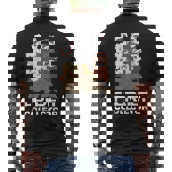 フェレット コレクター ファニー フェレット 恋人 メンズTシャツ バックプリント - Kawaiitshirt