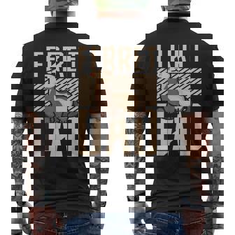 フェレット ダッド フェレット メンズTシャツ バックプリント - Kawaiitshirt