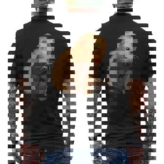 フェレットオーナーペットフェレット メンズTシャツ バックプリント - Kawaiitshirt