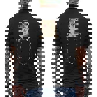 フェレットバッグ ペットチェストバッグ ファニーフェレット メンズTシャツ バックプリント - Kawaiitshirt