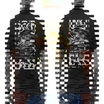 フックオンスモールマウスバスフィッシングシャツ メンズTシャツ バックプリント - Kawaiitshirt