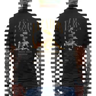 フトアゴヒゲトカゲ ストリートウェア トカゲ キーパー メンズTシャツ バックプリント - Kawaiitshirt