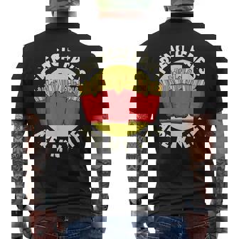 フライドポテト フライドポテトは私の人生 フライドポテト メンズTシャツ バックプリント - Kawaiitshirt