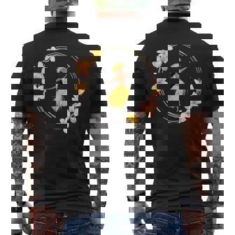 フラダンサー プルメリアリング ハワイ メンズTシャツ バックプリント - Kawaiitshirt