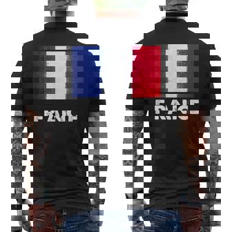 フランス国旗tシャツ メンズTシャツ バックプリント - Kawaiitshirt