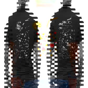 フルーツスムージー、健康的な食事、フルーツジュース、夏 メンズTシャツ バックプリント - Kawaiitshirt