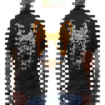 フレンチ・ブルドッグ・モチーフ グレート・デーン 犬 ブルドッグ グレート・デーン メンズTシャツ バックプリント - Kawaiitshirt