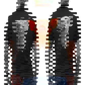 ブタ 国産ブタ ラブ・リトル・ピギー メンズTシャツ バックプリント - Kawaiitshirt