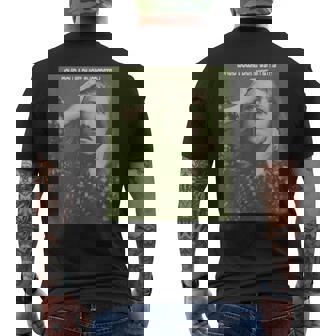 ブライアン・ウォードによるデヴィッド・ボウイの神の対称写真。 メンズTシャツ バックプリント - Kawaiitshirt