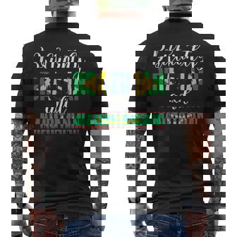 ブラジルとモーリタニアの混合国籍が見事に 長袖tシャツ メンズTシャツ バックプリント - Kawaiitshirt