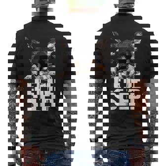 ブラック&タン チワワ Let Meleep Dog Chiwawa Lover メンズTシャツ バックプリント - Kawaiitshirt