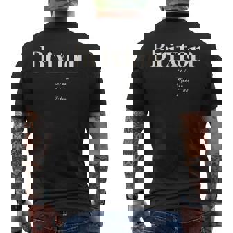 ブリクストン – アーバン、モダン、エッジの効いた メンズTシャツ バックプリント - Kawaiitshirt