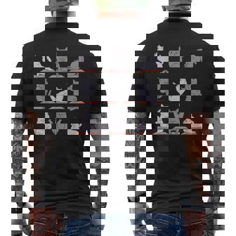 ブリティッシュショートヘアキャット ヨガ メンズTシャツ バックプリント - Kawaiitshirt