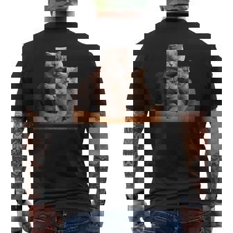 ブリティッシュショートヘアキャット 母の日 ブリティッシュショートヘアキャット メンズTシャツ バックプリント - Kawaiitshirt