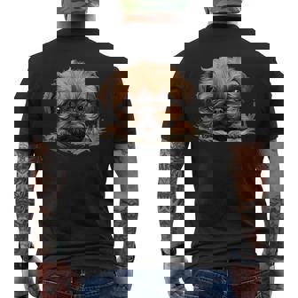 ブリュッセル・グリフォン メンズTシャツ バックプリント - Kawaiitshirt