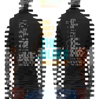 ブルース音楽 I 音楽バンド I ギター講師 ブルース メンズTシャツ バックプリント - Kawaiitshirt