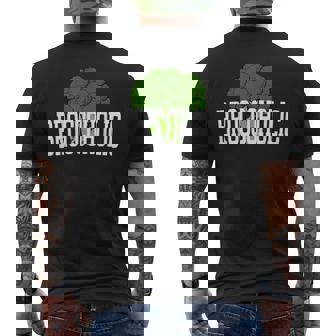 ブロッコホリック ブロッコリー中毒 恋人 野菜 おもしろ ビーガン Broccoholic メンズTシャツ バックプリント - Kawaiitshirt