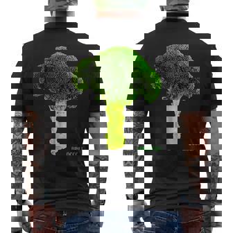 ブロッコリー 大 写真 & 文字 Broccoli Big Photo & Text メンズTシャツ バックプリント - Kawaiitshirt