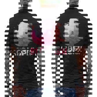 ブロブフィッシュ Blobfish 深海のおじさん 深海のアイドル ぷよぷよ おもしろい かわいい 魚 動物 きもかわ メンズTシャツ バックプリント - Kawaiitshirt