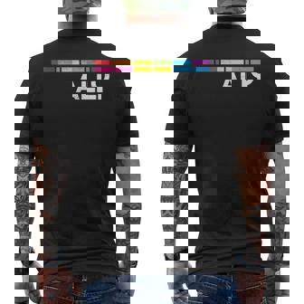 プラウドアライlgbtゲイ平等lgbtqプライドパンセクシャルパンフラッグ メンズTシャツ バックプリント - Kawaiitshirt