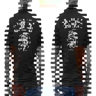 プレーヤーとファンのためのイーグルスマスコット メンズTシャツ バックプリント - Kawaiitshirt