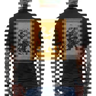 ヘラクレスライオン ギリシャ神話 古代神話 歴史アート メンズTシャツ バックプリント - Kawaiitshirt