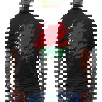 ベラルーシの旗ベラルーシ メンズTシャツ バックプリント - Kawaiitshirt